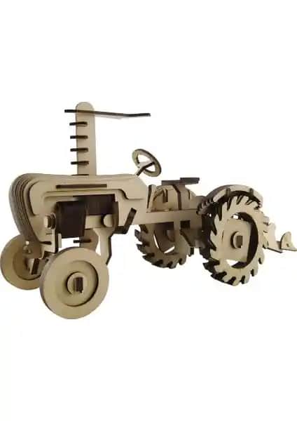 3D Ahşap Vintage Çiftlik Traktörü Maketi: Detaylı İnceleme ve Kullanım İpuçları
