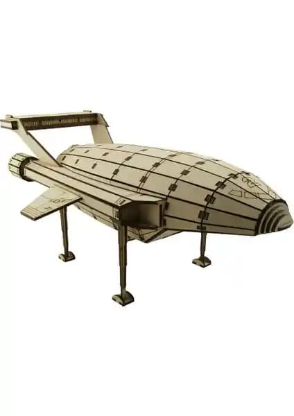 3D Sergi Ahşap TB 2 Aracı Maketi: Kolay Montajlı, Yaratıcı ve Dayanıklı Ahşap Model Seti