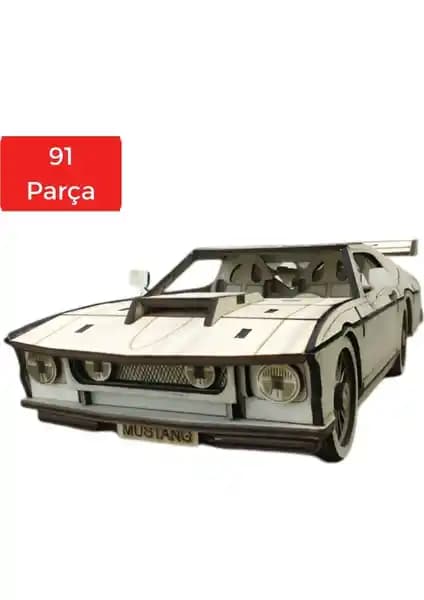 Algwood Ahşap Mustang Araba Maketi: Detaylı ve Şık Tasarım ile Hobi ve Dekorasyon Fırsatı