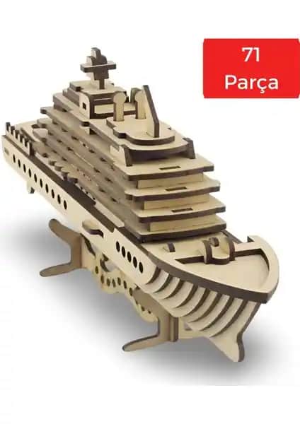 Algwood Ahşap Yolcu Gemisi Maketi: Detaylı Tasarım ve Kolay Montaj İle Deniz Tutkunlarına Özel