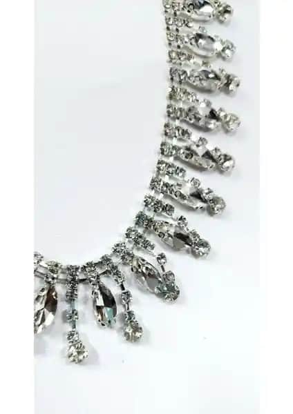 Altay Aksesuar Kristal Damla Taşlı Şerit: Zarif ve Çok Amaçlı Dekoratif Aksesuar