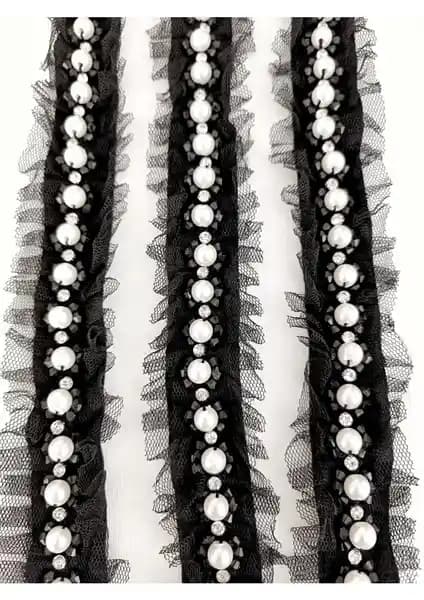 Altay Aksesuar Siyah Tüllü Boncuk İşlemeli Dekoralif Şerit Özellikleri ve Kullanım Alanları