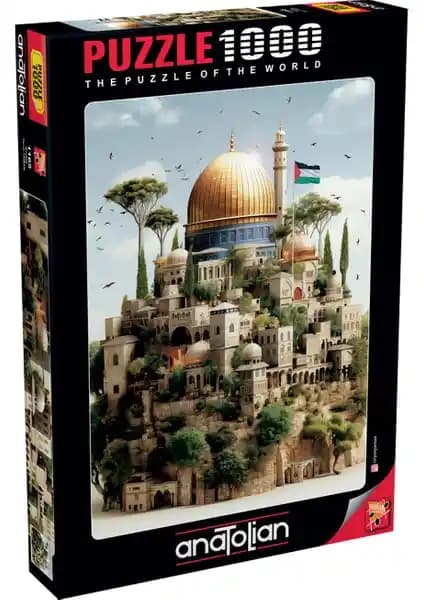 Anatolian Kudüs Temalı 1000 Parçalık Puzzle Zihinsel Gelişim ve Eğlence İçin Uygun