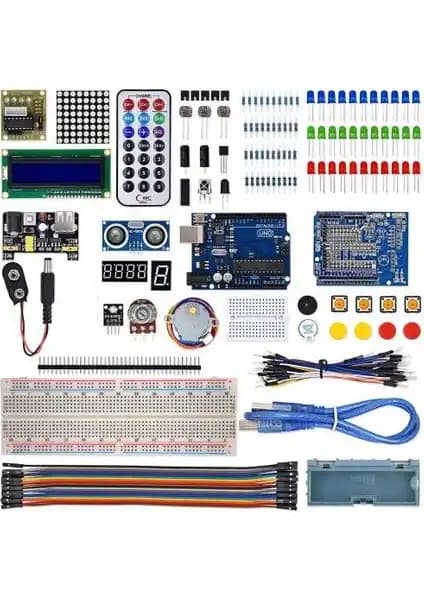 Arduino Uno R3 Başlangıç Seti: Geniş İçerik ve Kullanım Kolaylığıyla Temel Elektronik Projeleri