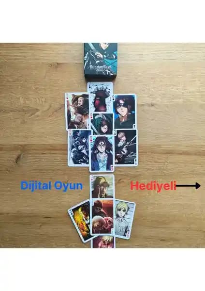 Attack on Titan Temalı Anime İskambil ve Poker Kart Seti: Koleksiyon ve Oyun Deneyimi