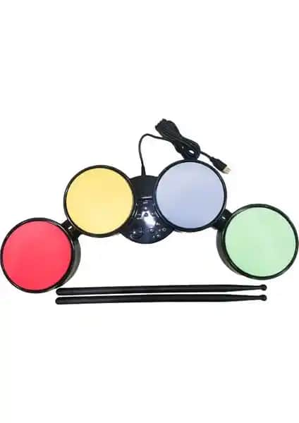 Ay Teknoloji Guitar Hero Davul Seti Çoklu Platform Uyumlu ve Dayanıklı Müzik Eğlencesi