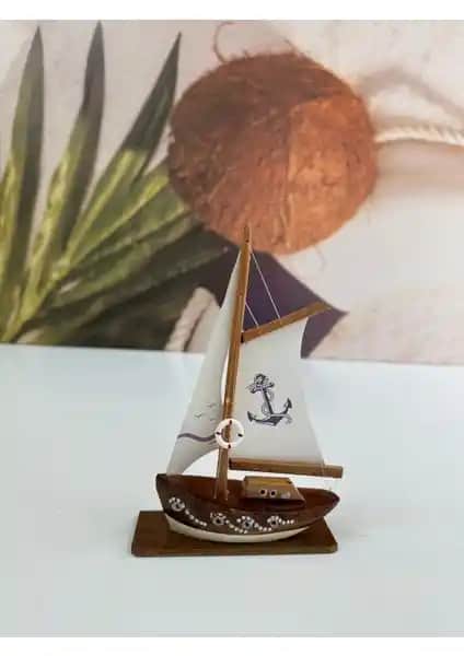 Ayhan Kotra tarafından el yapımı ve kişiselleştirilebilir ahşap yelkenli gemi modeli