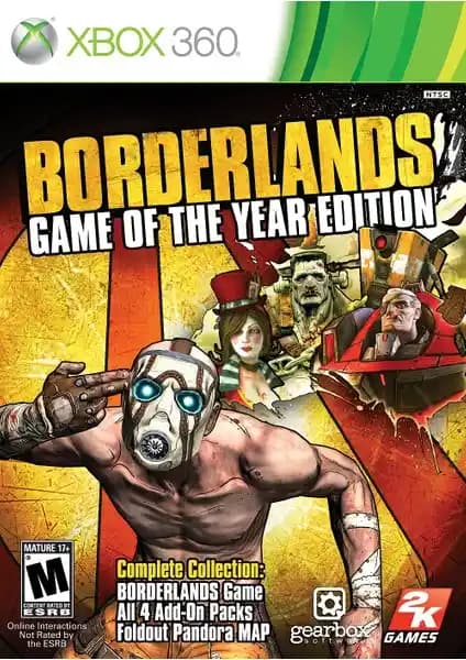 Borderlands Game of the Year Edition Xbox 360 için kapsamlı aksiyon ve rol yapma deneyimi