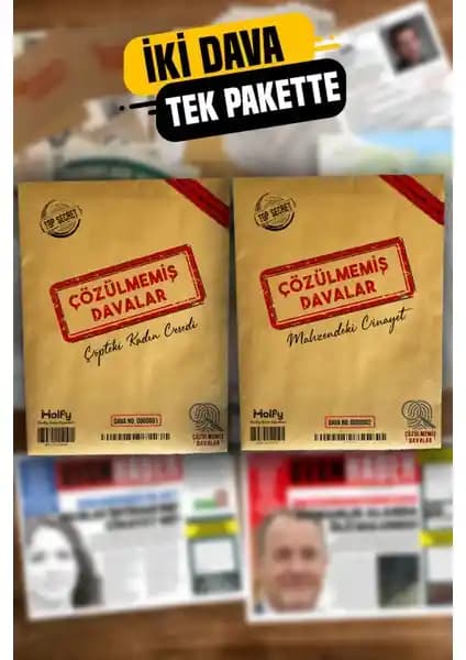 Çözülme<miş> Davalar Dedektif Oyunu: Gerçek Olaylara Dayanan Suç Çözme Macerası