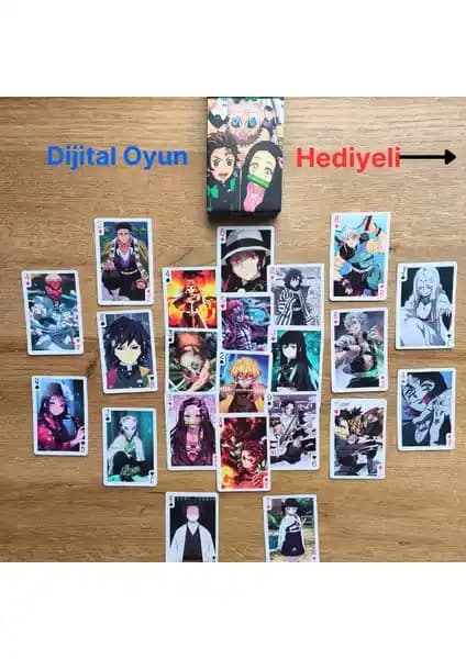 Demon Slayer Temalı Anime Kart Destesi: Koleksiyon ve Oyun İçin Uygun, Yüksek Kalite