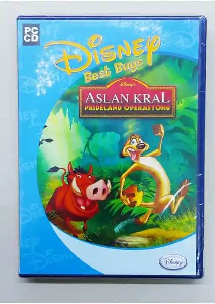 Disney Aslan Kral Prideland Operasyonu PC CD Oyunu Orijinal ve Koleksiyon Değeri Yüksek Parça