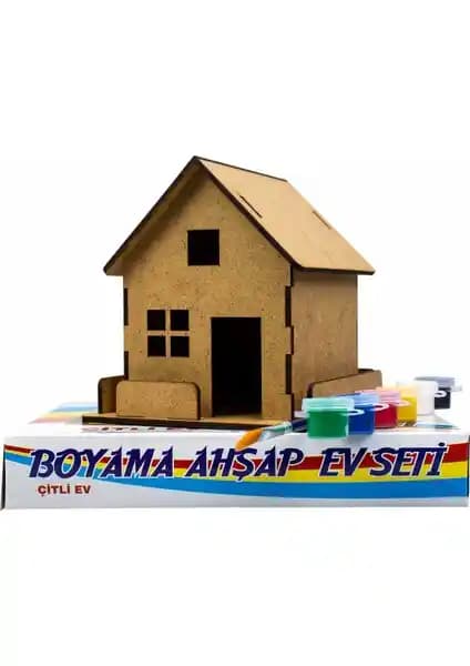 Emin EMİN Ahşap Boyama Ev Seti: Yaratıcılığı Geliştiren Kaliteli Hobi Seti