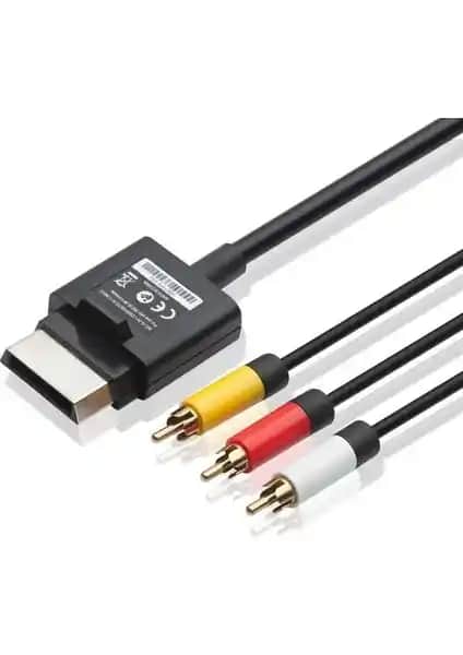 Feza Xbox 360 için 1.8m RCA Ses ve Video Kablosu Yüksek Kalite ve Dayanıklılık
