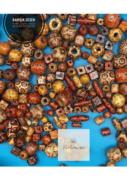 FioliMore Ahşap Boncuk: Çok Amaçlı ve Renkli Takı ve Dekorasyon Malzemesi