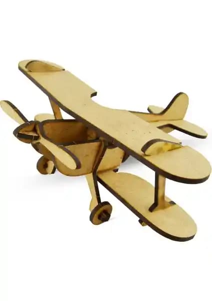 Giftölye Maket Uçak Model Seti: Detaylı ve Dayanıklı Ahşap Maket Uçak Tasarımı