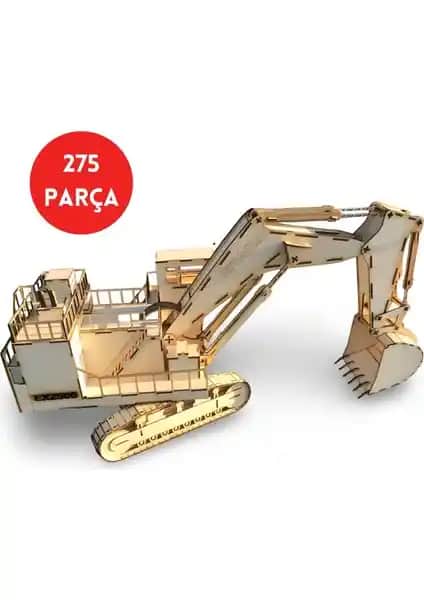 Hitachi EX2500 Ahşap Ekskavatör Maketi: Detaylı ve Gerçekçi Koleksiyon Parçası