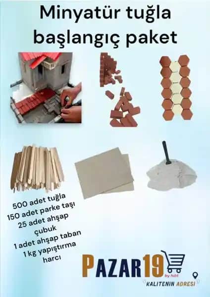 HİTİT TUĞLA Minyatür Tuğla Başlangıç Paketi ile Detaylı Model Tasarımları Yapın