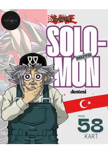 Kartopya Yu-Gi-Oh! Türkçe Solomon Muto Destesi: Kaliteli ve Büyük Boyutlu Koleksiyon Kartları