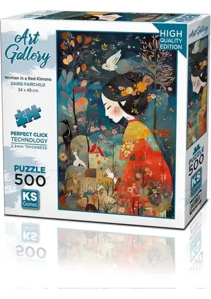 KS Games'in 'A Woman In Red Kimono' 500 Parça Puzzle İncelemesi ve Detaylar