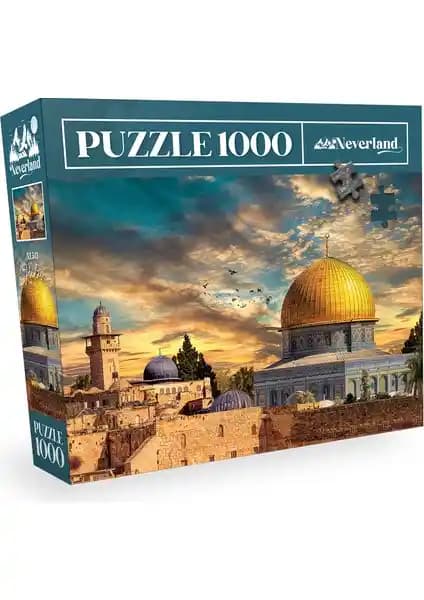 Kudüs Temalı 1000 Parça Puzzle yüksek kaliteli ve detaylı görsellerle kültürel bir deneyim sunar