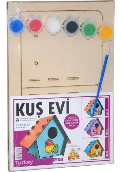 Melfxxl 5070 Kumtoys Kuş Evi: Çocuklar İçin Eğitici ve Yaratıcı Ahşap Oyuncak