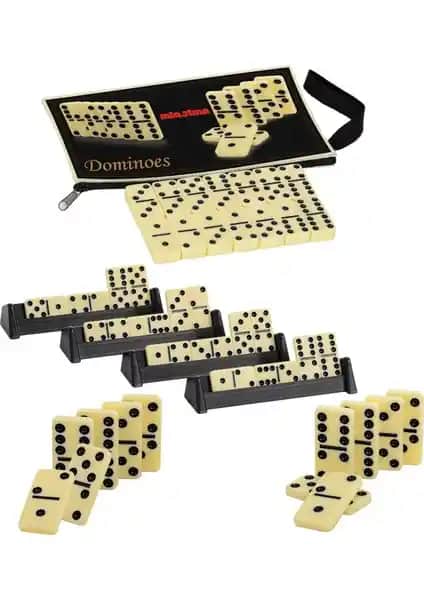 Miajima Domino Taşı Büyük Boy Seramik Seti ile Şık ve Dayanıklı Masa Oyunları Deneyimi