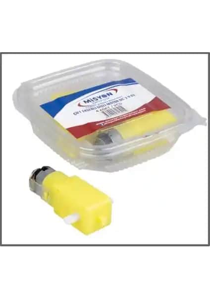 Misyon Çift Eksenli Dişli Motor 3V-6V Tek: Robotik ve Proje Uygulamaları İçin Güçlü Çözüm