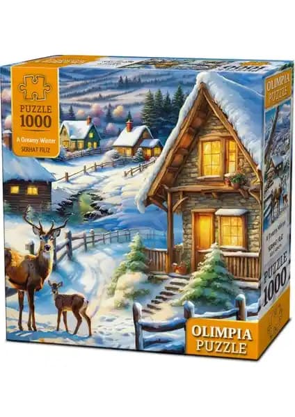 Olimpia A Dreamy Winter 1000 Parça Puzzle ile Kış ve Doğa Temalı Eğlenceli Deneyim