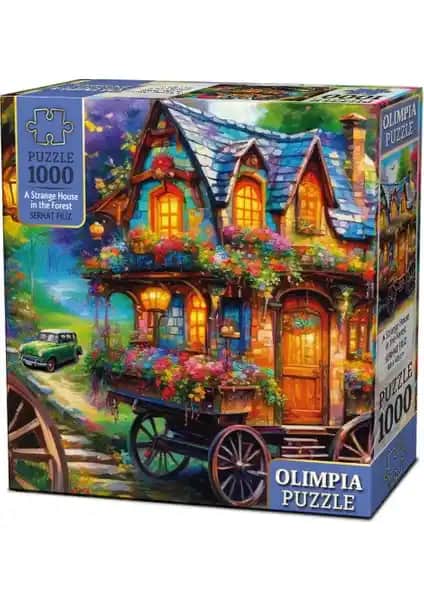 Olimpia Ormanda Esrarengiz Bir Evin 1000 Parça Puzzle Detaylı ve Dayanıklı Tasarım