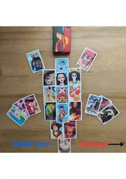 One Piece Temalı Anime İskambil ve Poker Kart Destesi Koleksiyon ve Oyun Seçenekleri