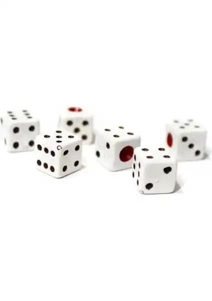 Reklambalaj Tavla Oyun Zar Seti 6'lı yüksek kaliteli taşınabilir aksesuar