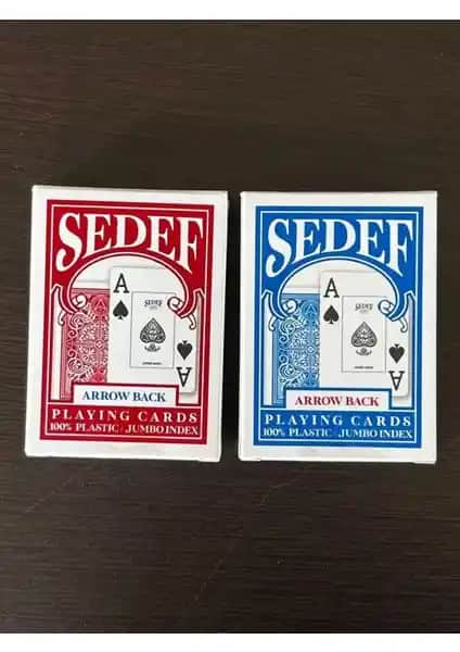 Sedef Jumbo Poker Kartları: Dayanıklı ve Renkli Profesyonel Oyun Kartları