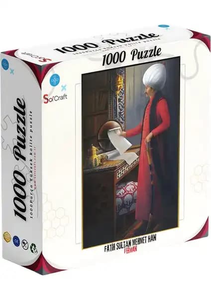 Soi Craft 1000 Parça Puzzle Fatih Sultan Mehmet Han Ferman Sanat ve Zihin Buluşması