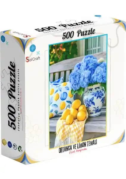 Soi Craft 500 Parça Çiçek Temalı Puzzle Doğa ve Sanat Tutkunları İçin Uygun