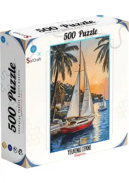 Soi Craft 500 Parça Puzzle Gün Batımı ve Deniz Manzarası ile Zihni Canlandıran Eğlence