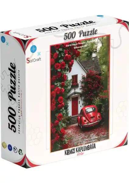 Soi Craft 500 Parça Puzzle Kırmızı Kaplumbağa Sanat ve Zihin Gelişimi İçin Uygun