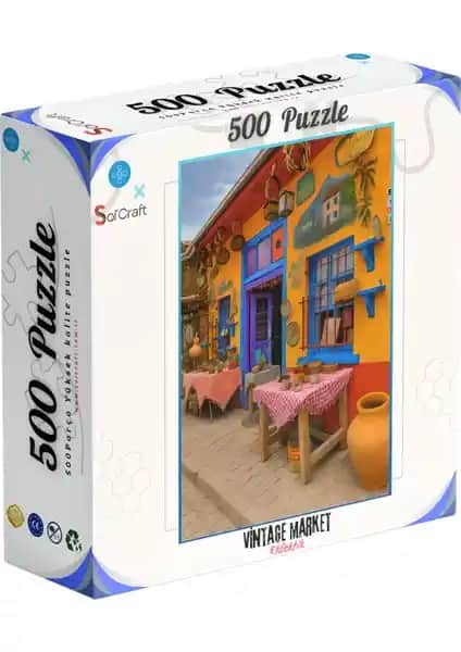 Soi Craft 500 Parça Vintage Market Puzzle Sanat ve Zihin Buluşması