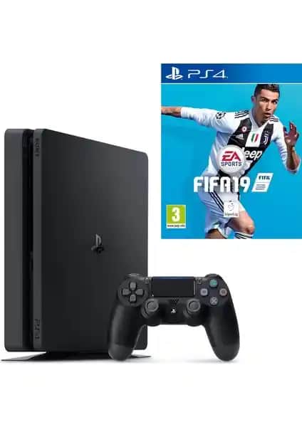 Sony PlayStation 4 Slim 500 GB Oyun Konsolu ve Fifa 19 ile Eğlence Deneyimini Yükseltin