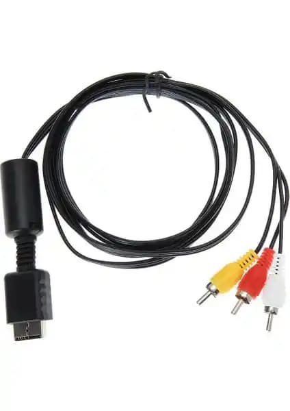 Sony Playstation PS3 ve PS2 Uyumlu AV TV Kablosu - Yüksek Kalite Bağlantı Çözümü