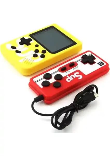 Torima GC-01 Çift Kol 400 Nostalji Oyunlu Mini Atari Sarı Teknolojide Geçmişin Keyfini Çıkarın