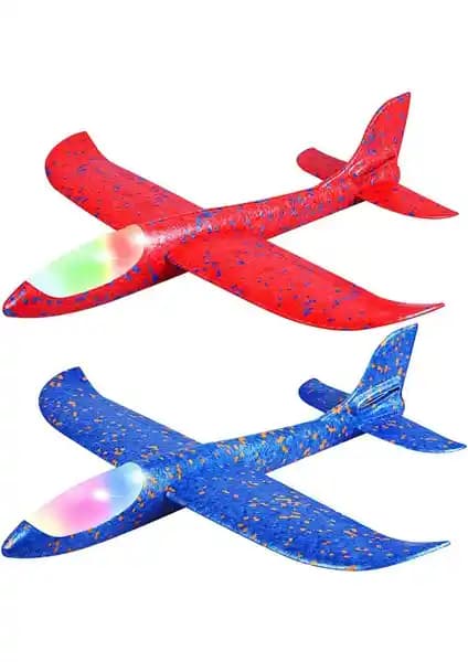 Unfathomable 2 Paket LED Uçak Oyuncakları: Güvenli ve Eğlenceli Açık Hava Oyuncak Seti