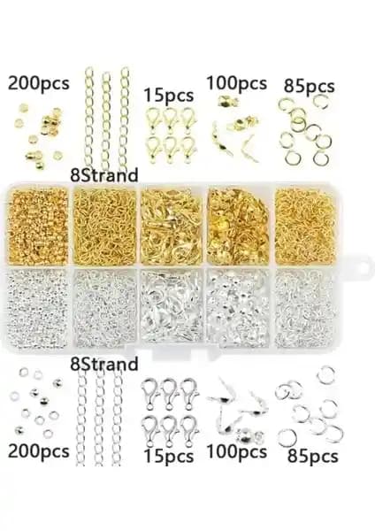 Yiğit Aksesuar 800 Parça Takı Yapım Seti: Geniş ve Çeşitli Takı Malzemeleri
