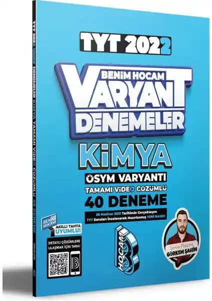 2022 TYT Kimya Tamamı Video Çözümlü 40 Deneme Sınavı Öğrencilere Pratik ve Hazırlık Fırsatı Sunar