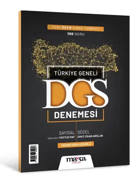 2025 DGS Türkiye Geneli Sayısal ve Sözel Sınav Müfredatına Uygun Deneme Kitabı