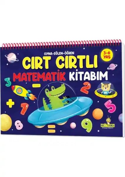 3-6 Yaş Çocuklar İçin Eğlenceli ve Öğretici Cırt Cırtlı Matematik Kitabım