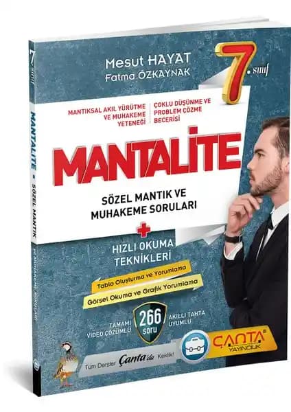 7. Sınıf Sözel Mantık Muhakeme Soruları Kitabı Öğrencilerin Analitik Düşünme Becerilerini Geliştirir