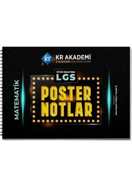 8. Sınıf Matematik Poster Notları Kr Akademi Yayınları ile Görsel Öğrenmeyi Kolaylaştırır