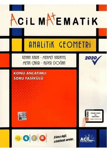 Acil Yayınları Matematik Analitik Geometri Kitabı Kenan Kara ile Temel Bilgiler ve Soru Çözüm Teknikleri
