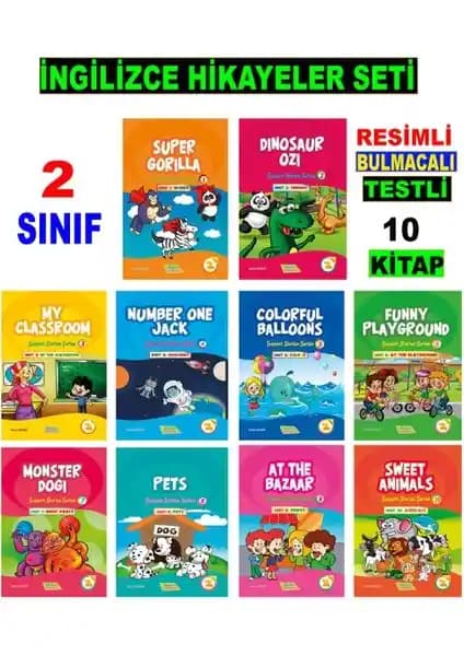 Akılyolu Yayıncılık 2. Sınıf İngilizce Hikayeler Seti ile çocukların dil gelişimini destekleyin