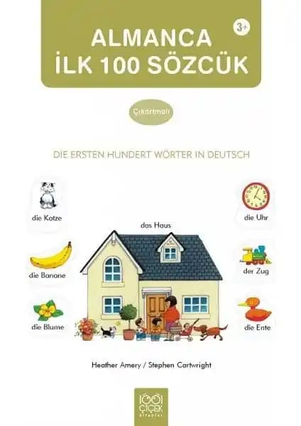 Almanca İlk Yüz Sözcük Çıkartma Kitabı çocukların dil gelişimine destek sağlar